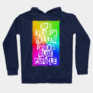 Pride Flag Colors & Meaning - Proudly Celebrate LGBT Diversity Rainbow Pride & Acceptance Apparel Hoodie